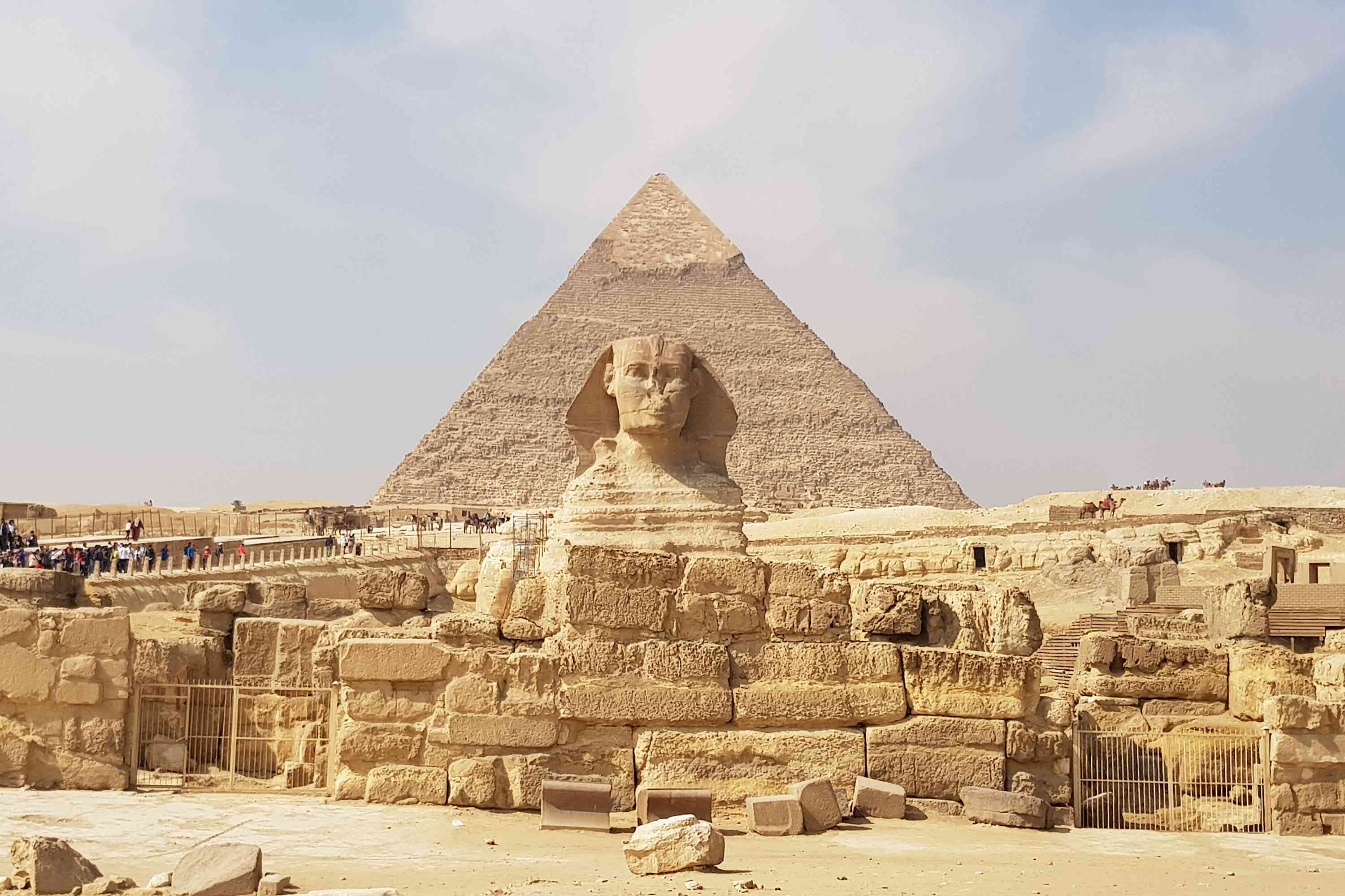The Great Pyramid and the Sphinx, Egypt by Adam Philips